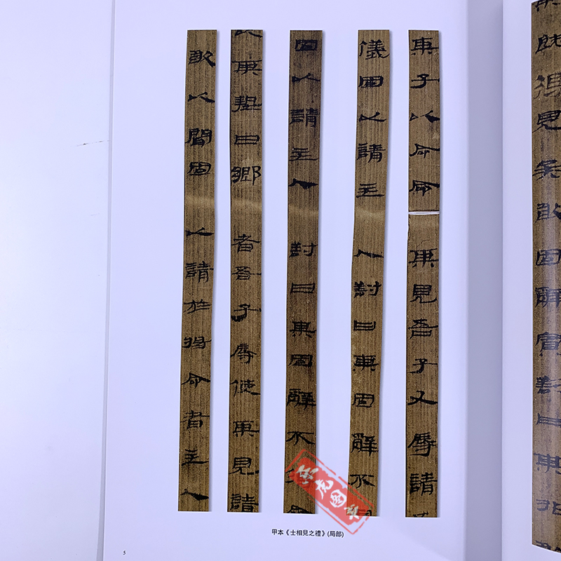 [正版]甘肃武威汉简 中国简牍书法系列 附释文8开全彩版印刷 王杖十简 汉甲本士相见之礼 汉医药木牍 隶书竹简木简文书高清大图
