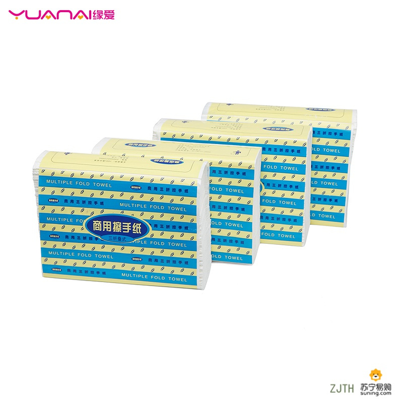[苏宁]缘爱 20包加厚商用擦手纸