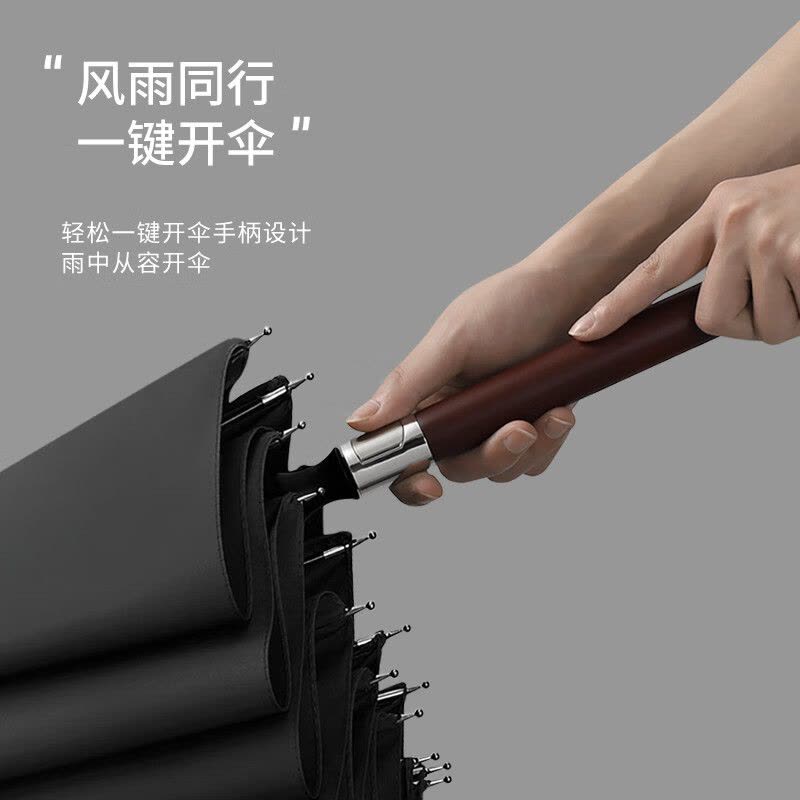 美度雨伞63.5cm*24K长柄伞实木柄双人大号M1606(颜色随机)图片