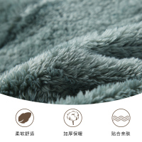 南极人儿童法兰绒睡衣冬款加绒男秋冬季家居服