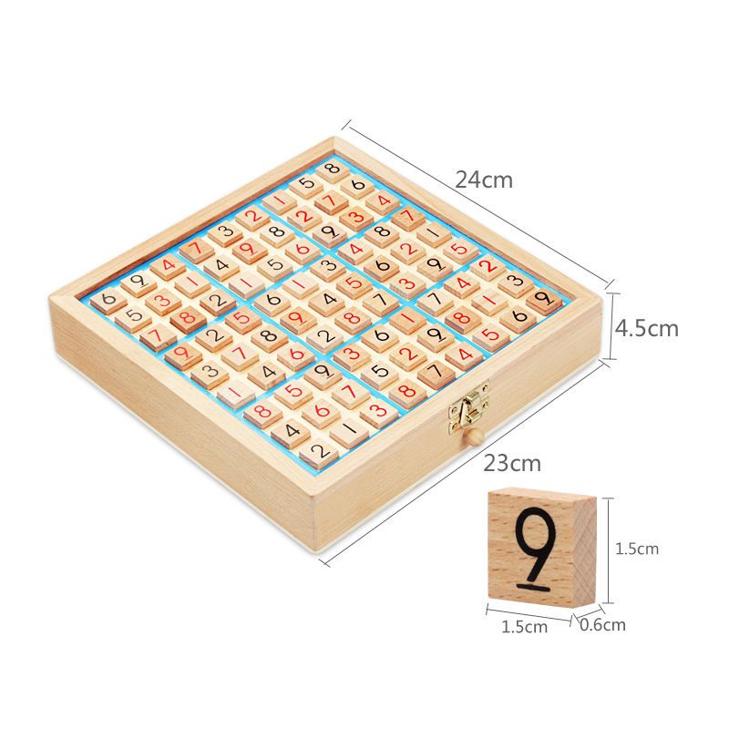 数独游戏棋九宫格儿童小学生益智玩具男孩数字专注力数读训练棋盘 数独四宫格[大颗粒棋子]
