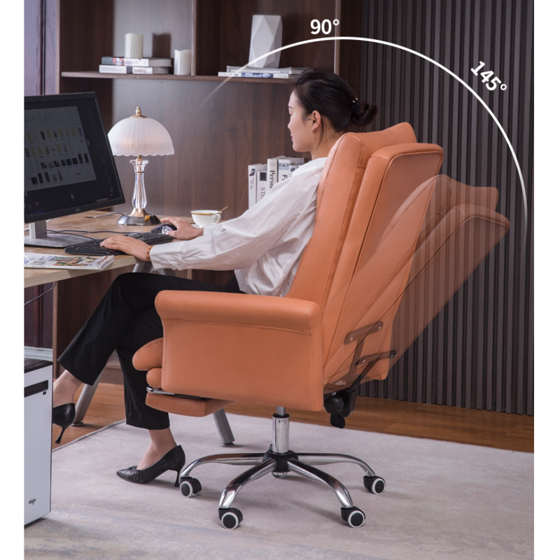 顶鸿电脑椅家用书房办公椅舒适久坐沙发椅可躺商务简约老板椅升降转椅