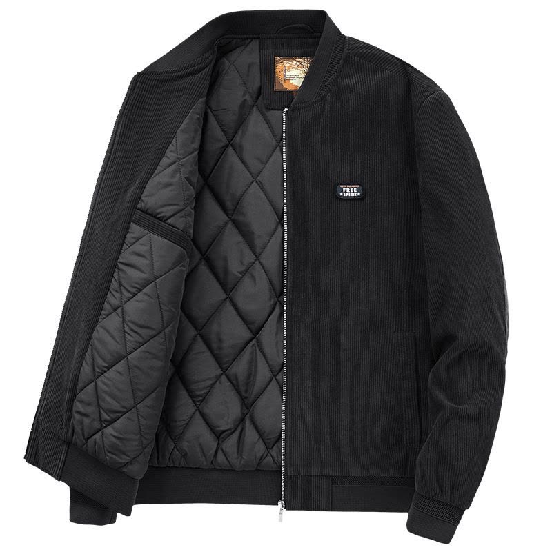 JPDUN灯芯绒棉衣男冬季运动夹克吉普盾复古短款工装休闲大码棉外套潮款图片