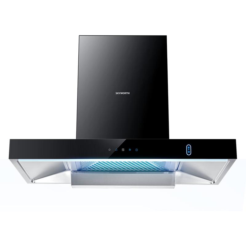创维skyworth油烟机欧式油烟机顶吸式抽油烟机家用免拆自动清洗体感
