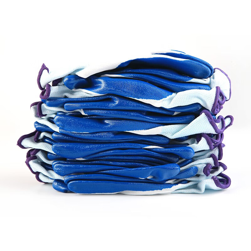 星宇 N518蓝色 劳保手套 M码 12副高清大图