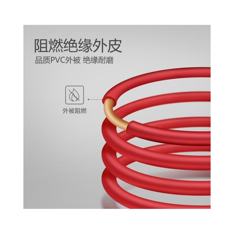 津达 塑铜线ZC-BV16红色450/750V 米高清大图
