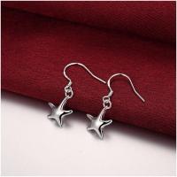 E090Women silver plated earring镀925纯银日韩时尚甜美耳环饰品