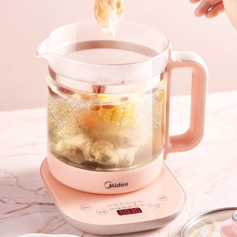 美的(Midea)养生壶MK-GE15X11家用1.5L大容量多功能花茶壶办公室养身茶壶[ZMD安心系列]