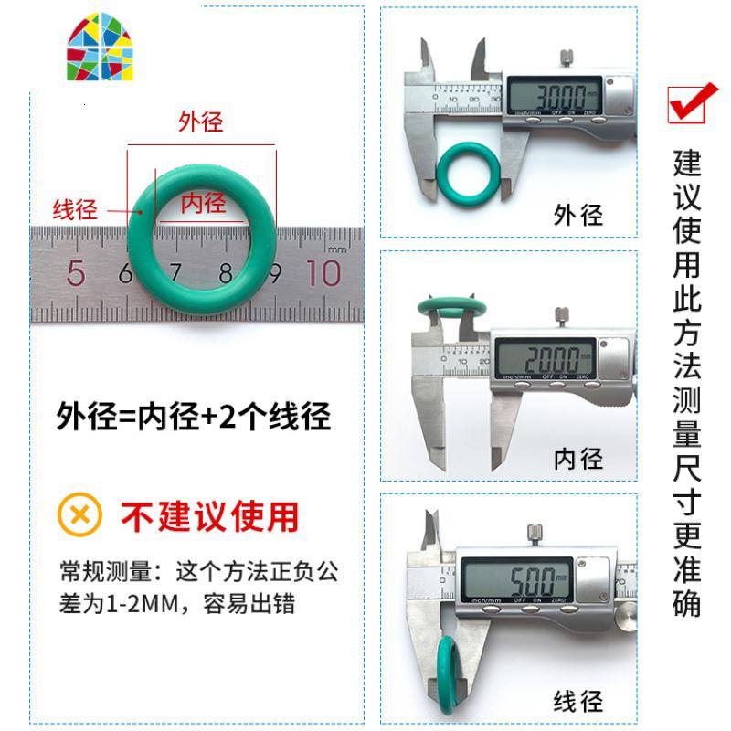 厨房水龙头转动o型密封圈弯管o圈卫浴花洒密封圈 4分6分垫片 FENGHOU 黑色外径22*3.1mm(5个)高清大图