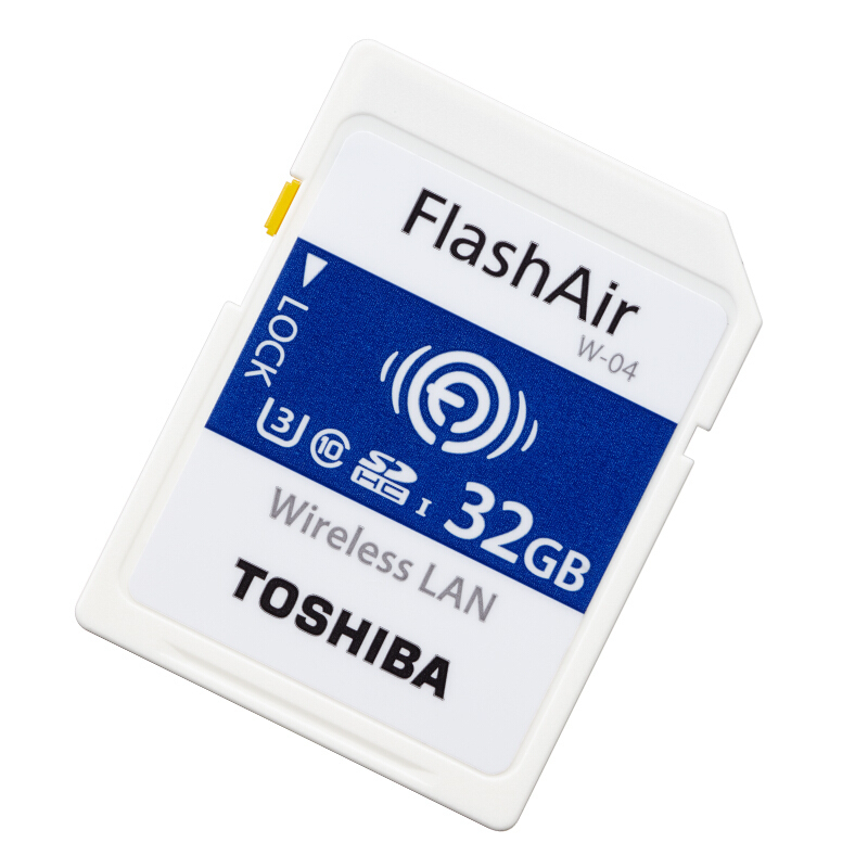 东芝(TOSHIBA)SD卡 32GB 第四代无线WIFI传输单反相机存储卡 读90MB/s写70MB/s