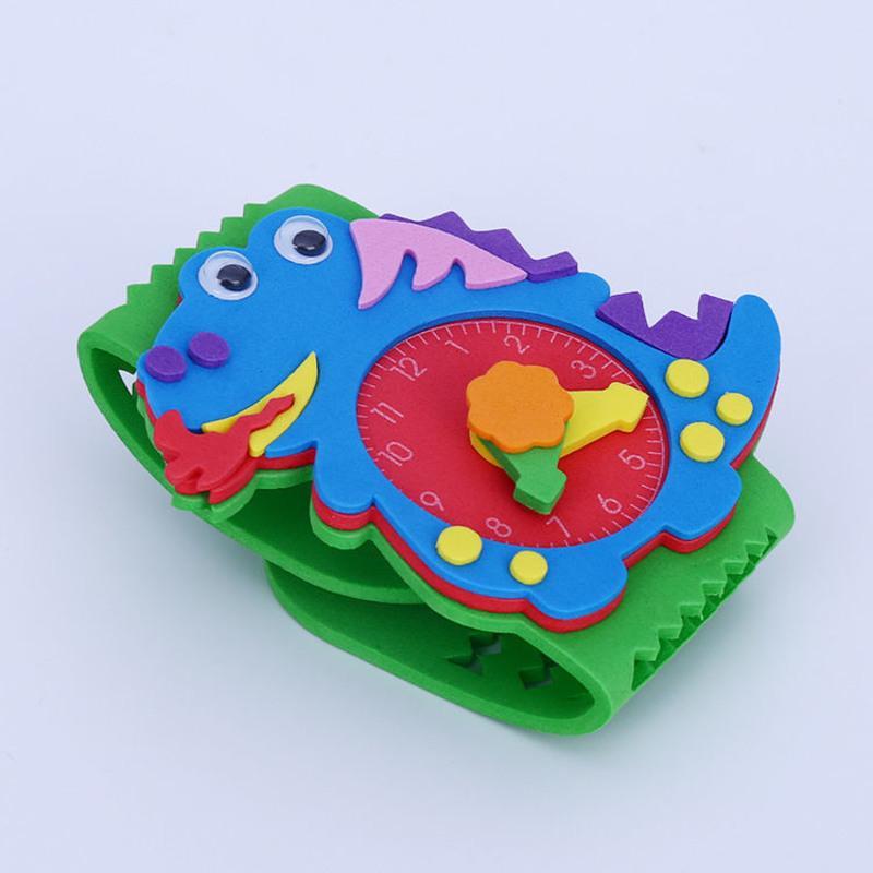 儿童eva手表手工创意diy黏贴仿真手表玩具幼儿园亲子益智小礼物手表2