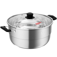 炊大皇(COOKER KING)蒸锅30cm 蒸滋味单层蒸锅 食品级不锈钢大容量蒸煮同步明火电磁炉通用WG16331