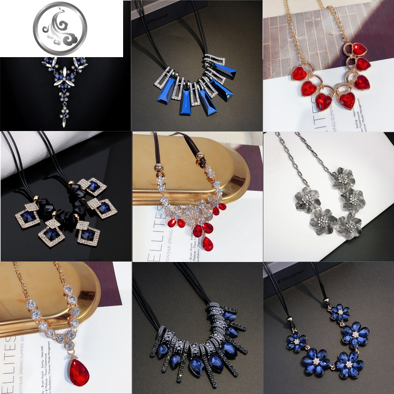 时尚个性夸张百搭锁骨装饰短款毛衣链配衣服的挂饰配饰项链秋冬潮 JiMi高清大图