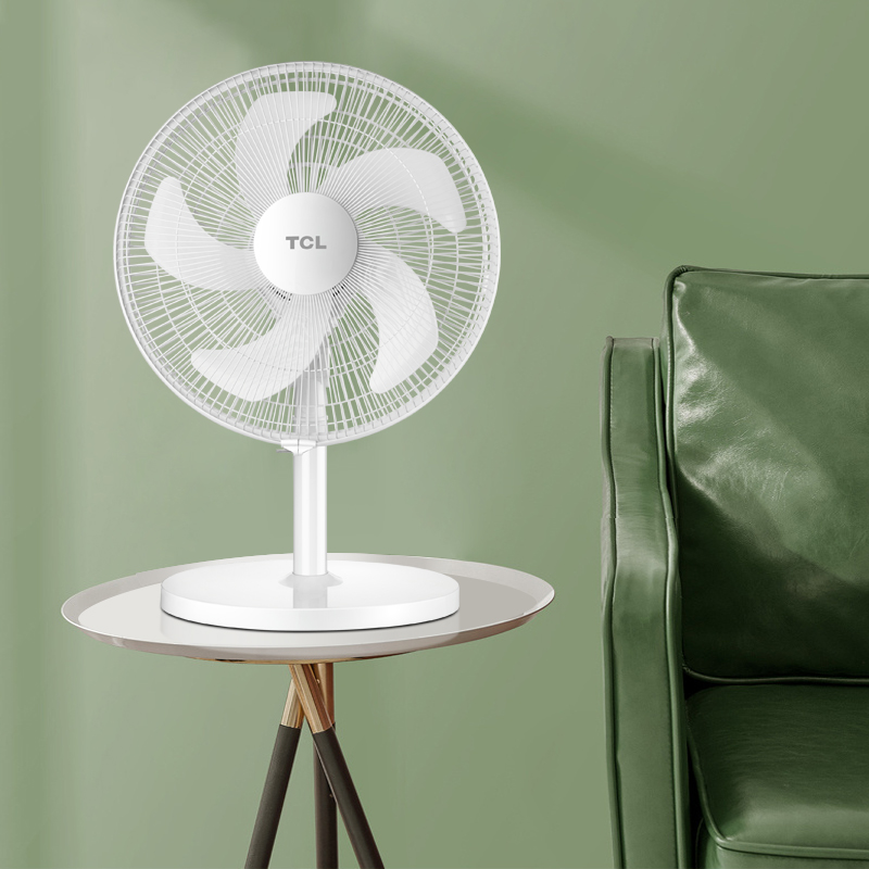 TCL电风扇家用三档摇头风扇两用俯仰调节十四寸五叶大扇叶台扇TFT3520BD5高清大图