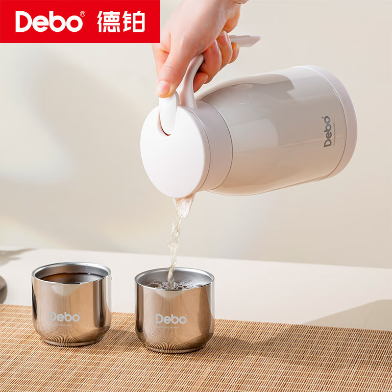 德铂(Debo) DEP-971 艾特妮 杯壶套装 保温壶1000ml+不锈钢杯160ml(单位:套)高清大图