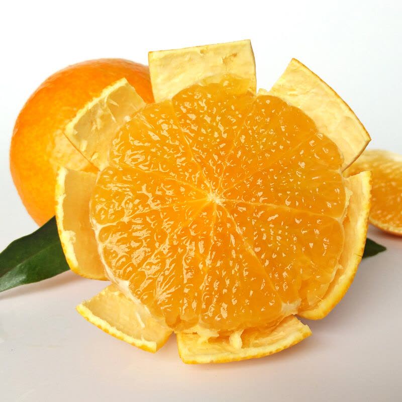 四川爱媛 果冻橙子 手剥柑橘 1.5kg 甜橙子单果重约110g-160g 新鲜水果图片