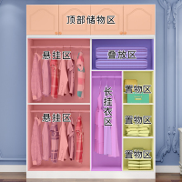 尋木匠衣柜出租房用实木柜子简易衣橱家用卧室女推拉现代简约收纳