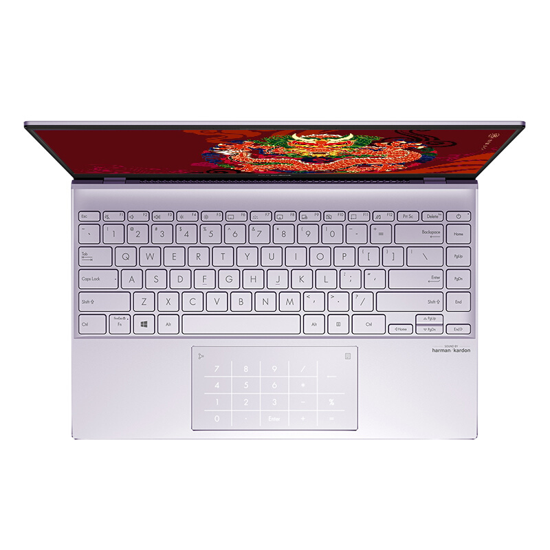 华硕灵耀14锐龙版新锐龙r74700u16g内存512gb固态高色域丁香银140英寸