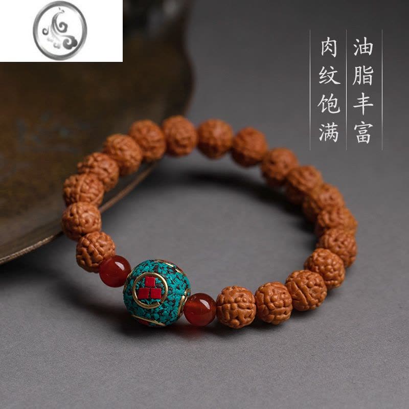 JiMi尼泊尔金刚菩提子手链念珠佛珠男女简约复古文玩个性礼物手串图片