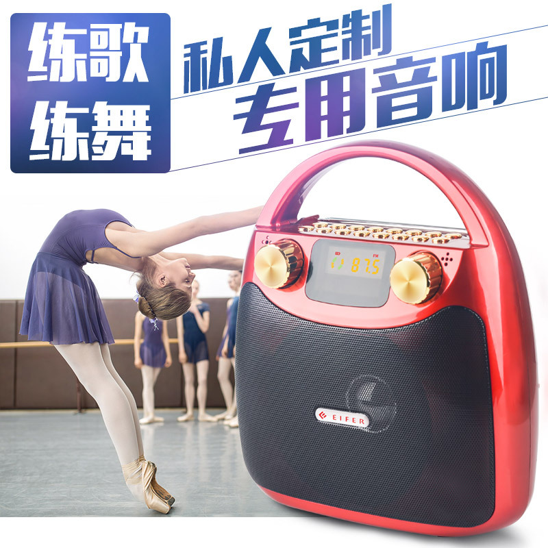 伊菲尔 B11户外无线蓝牙音箱广场舞音响便携式小型迷你手提移动充电地摊播放器带无线话筒家用k歌超重低音炮