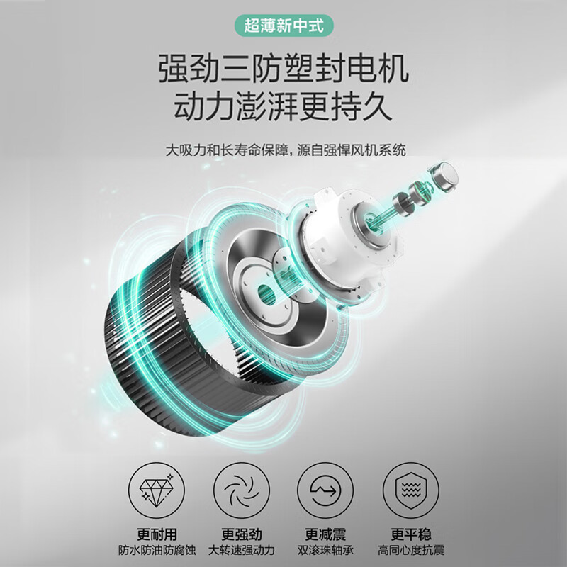 万和(Vanward)抽吸油烟机 中式家用16m³大吸力 厨房超薄 新中式 小型 抽风机梅赛思CXW-260-H06C高清大图