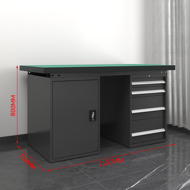 鑫金虎 防静电工作台车间流水线操作台工厂维修检验桌重型钳工台 四抽一门2.1m高清大图