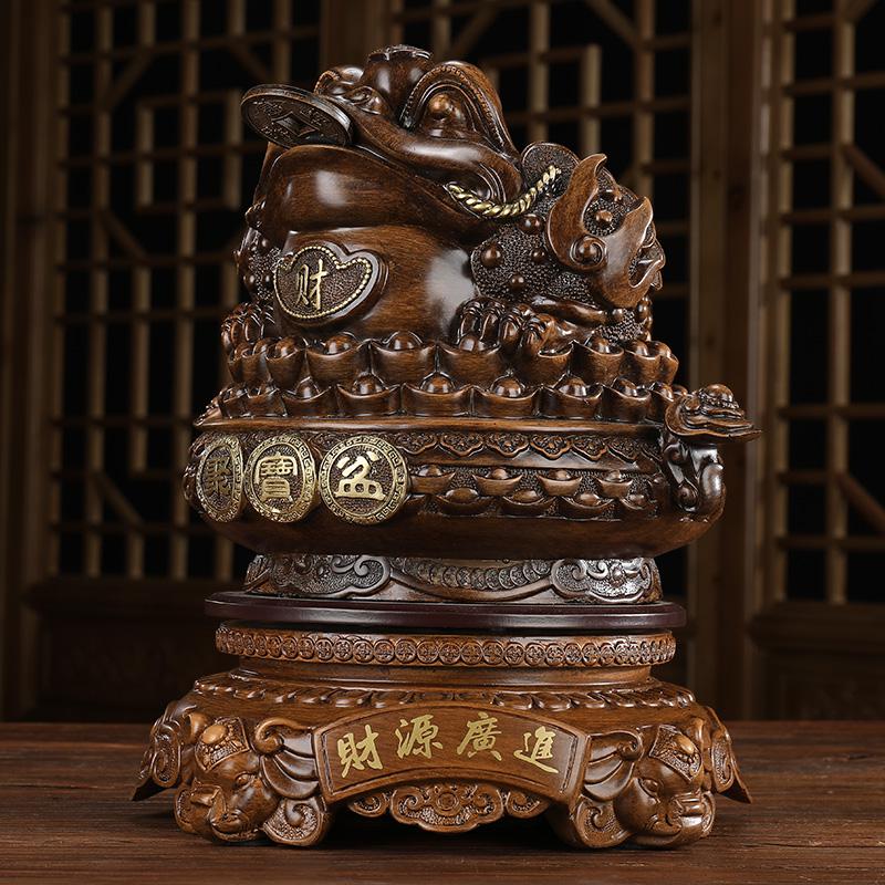 美帮汇财源广进金蟾摆件餐厅店铺公司开业大吉礼品收银吧台桌面装饰摆设高清大图