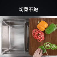 欧琳(OULIN)厨房水槽单槽台下盆洗菜盆单槽洗菜池大单槽304不锈钢洗碗槽9116