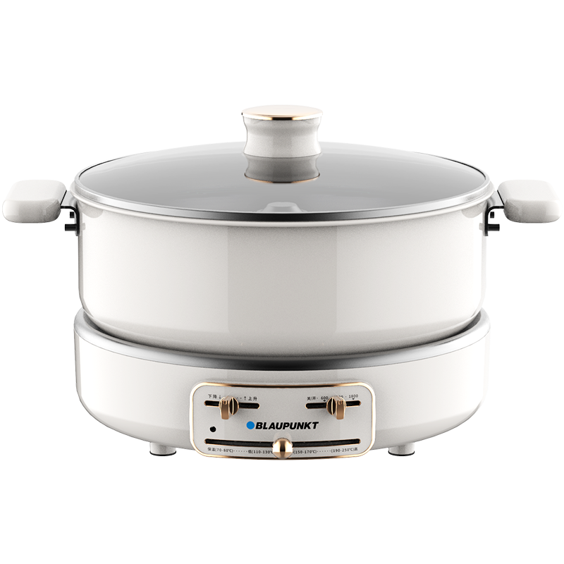 蓝宝(BLAUPUNKT)升降电火锅多功能料理锅BP-H1(白色配煎烤盘)