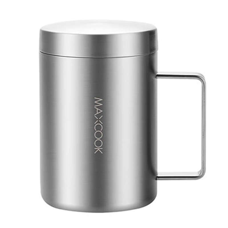 MAXCOOK马克杯500ml不锈钢316双层带盖MCB8951