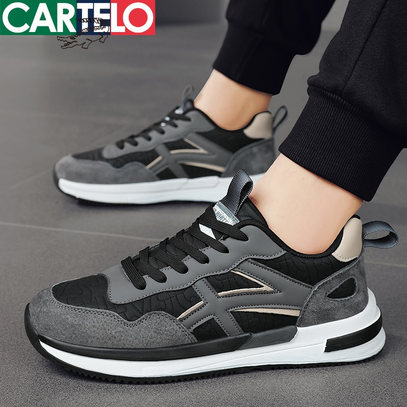 线下专柜同款卡帝乐鳄鱼cartelo新款男士运动休闲鞋板鞋潮流阿甘鞋男