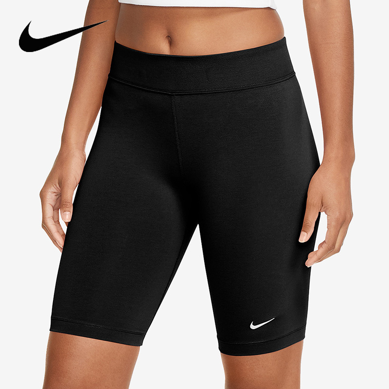 nike耐克女裤运动休闲健身训练透气紧身裤短裤cz8527010视频