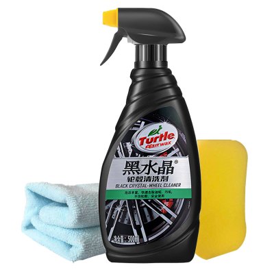 龟牌（Turtle Wax）黑水晶轮毂清洗剂轮胎釉轮胎宝汽车用品清洁剂清洗剂皮革蜡汽车蜡 500ml G-4159R2