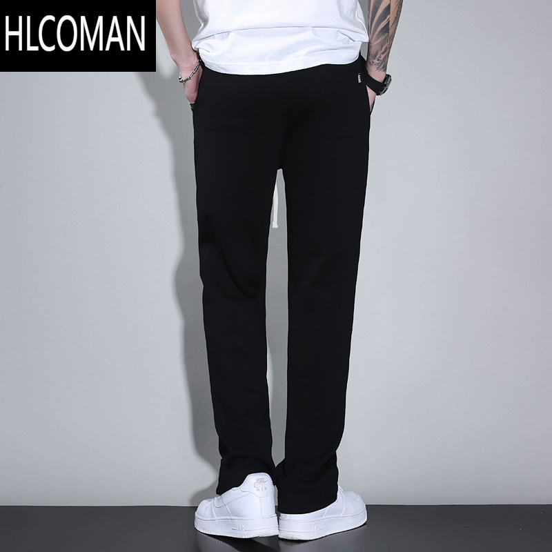 HLCOMAN2024款运动裤男士百搭潮流宽松卫裤男裤美式休闲裤子直筒长裤