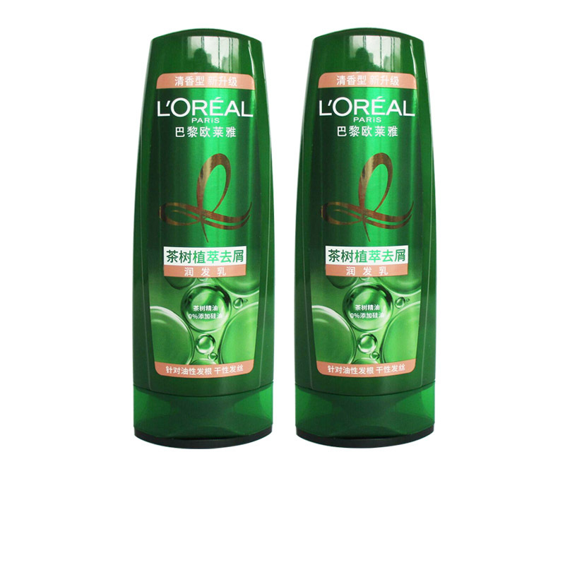 欧莱雅茶树植萃去屑润发乳200ml 茶树精油无硅油护发素清爽控油 护发素1瓶 200mL
