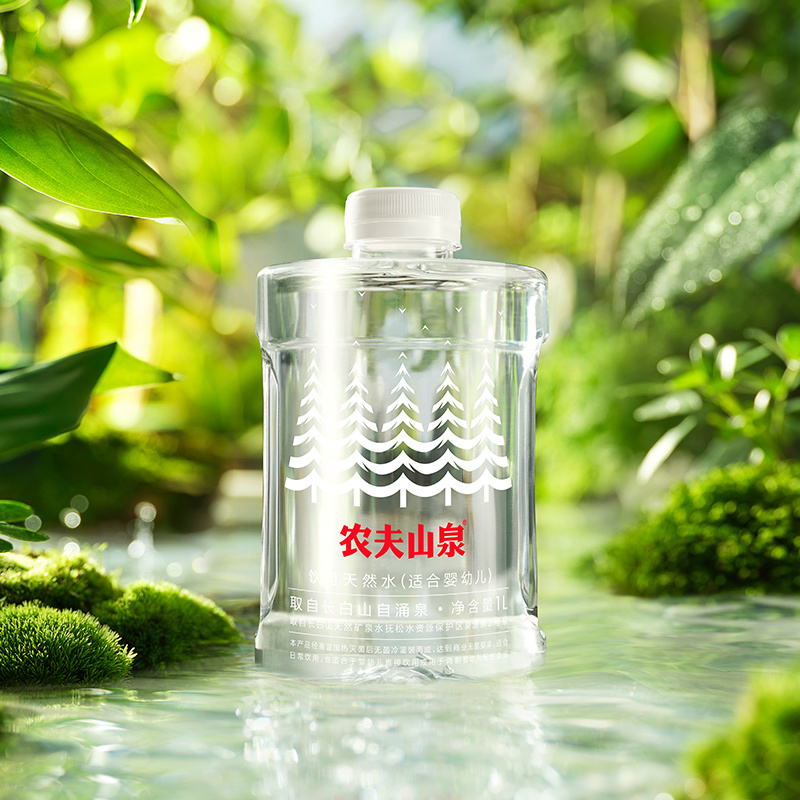 农夫山泉饮用天然水适合婴幼儿1l12入纸箱装10箱装