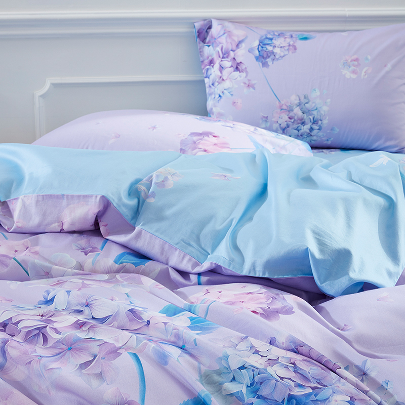 家柏饰corated家纺60支长绒棉四件套贡缎床单被套件酒店睡感床上用品