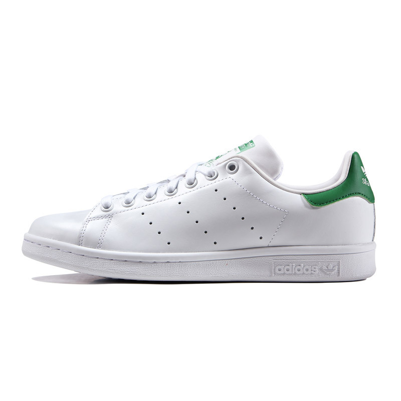 【自营】adidas迪达斯三叶草男子女子板鞋STAN SMITH绿尾休闲鞋M20324 M20324++骑士绿秋