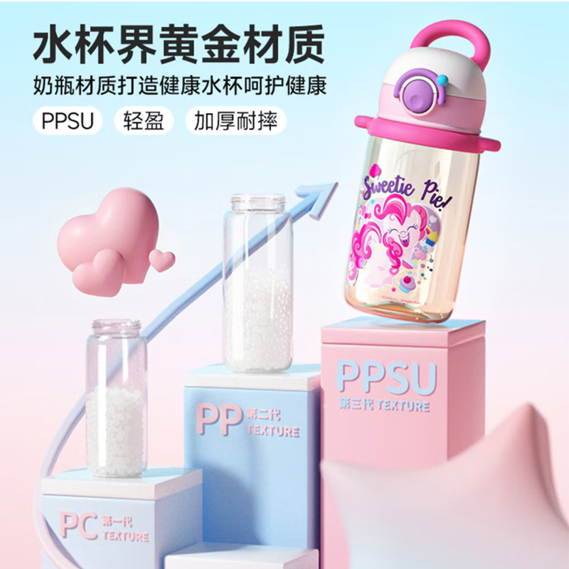 格米小马宝莉系列琉璃梦境水杯(碧琪粉)高清大图
