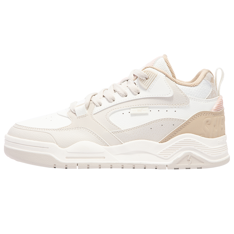 361°女鞋运动鞋新款休闲鞋子低帮百搭板鞋女 羽毛白/燕麦奶 36码