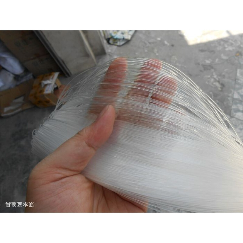 [淡水鲨渔网单丝胶丝钓鱼线胶丝线塑料线单丝尼龙线织网线渔网0.3MM1斤