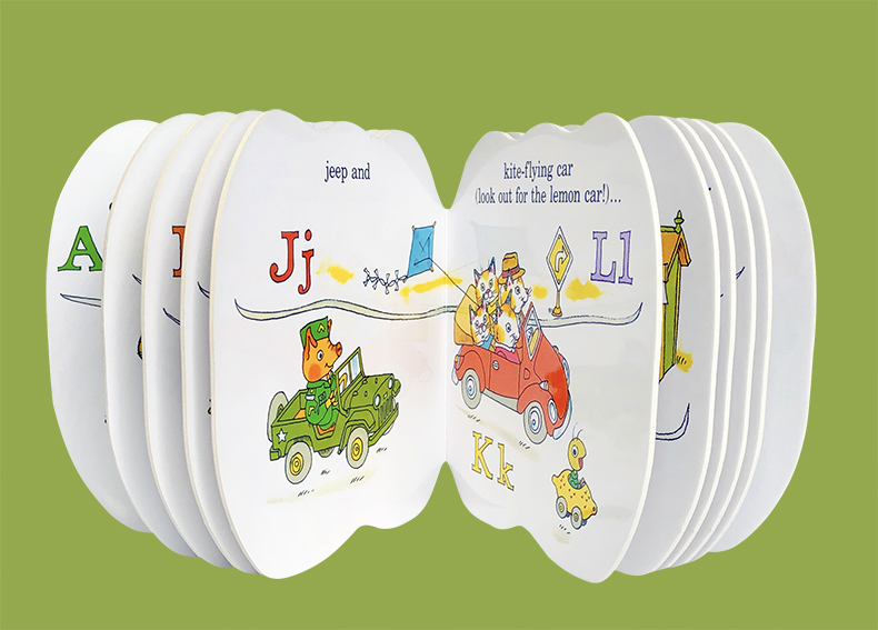 [正版]送音频字母书英文原版绘本读物Richard Scarry’s Cars and Trucks from A t高清大图