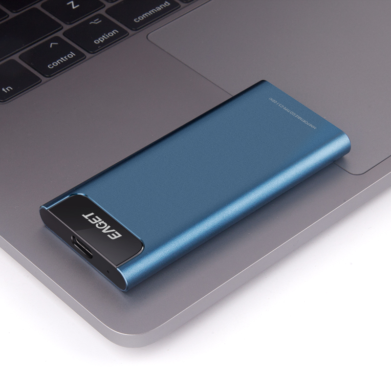 忆捷(Eaget) M2 ssd移动固态硬盘手机华为type-c外接盘便携迷你256GB