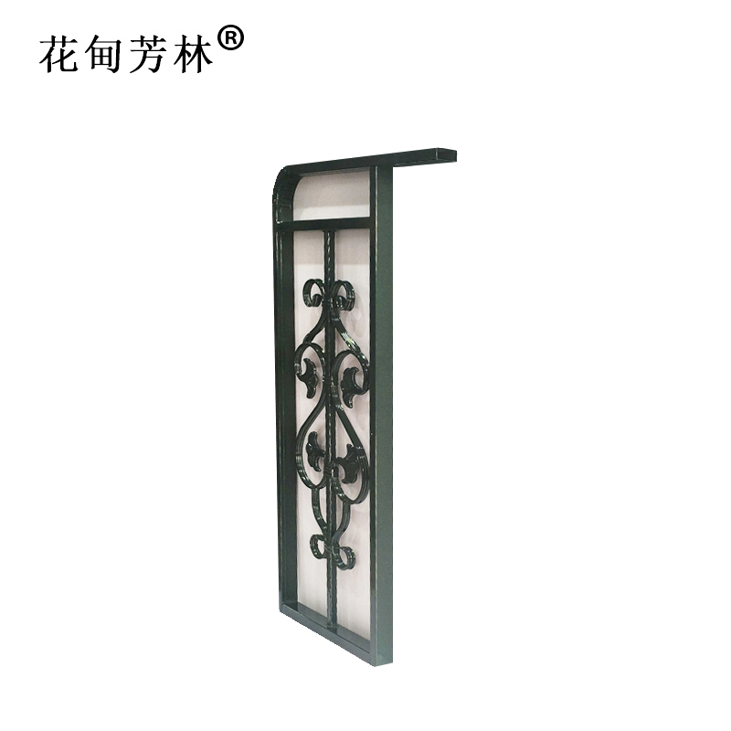 花甸芳林 铁艺隔断 38*86cm 片高清大图