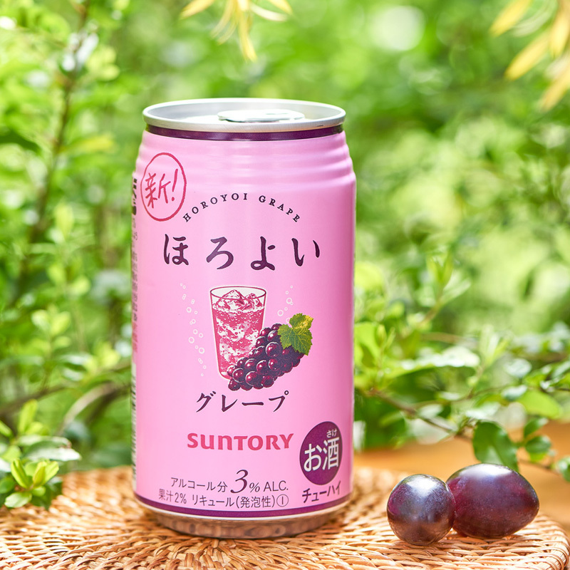 三得利 和乐怡(HOROYOI)日本进口 预调酒 鸡尾酒 果酒 葡萄口味350ml*6罐