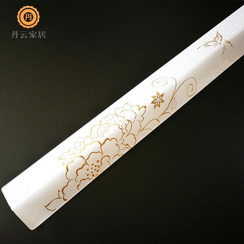 半个许仙护墙角护角条 墙护角亚克力 免打孔防撞条 墙角保护条护角线 透明底金色蝶恋花(打孔款) 2m