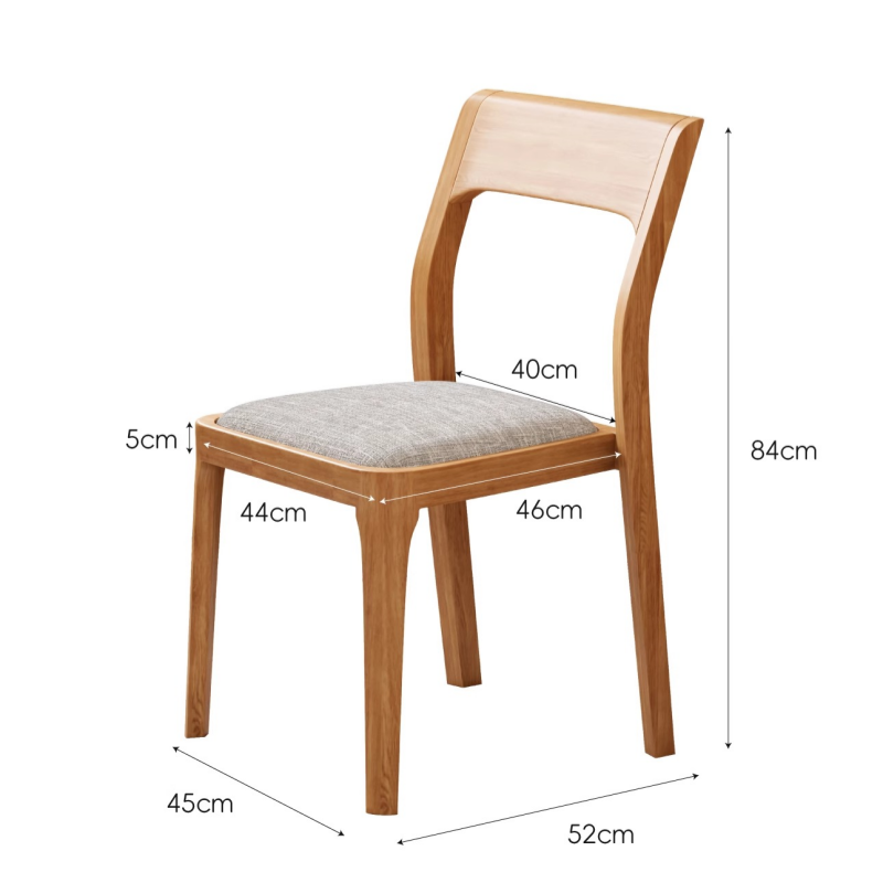 铭思达餐椅实木把高清大图