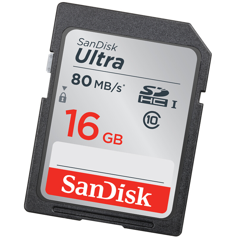 闪迪(SanDisk)至尊高速SDHC UHS-I存储卡 16GB Class10 读速80MB/s