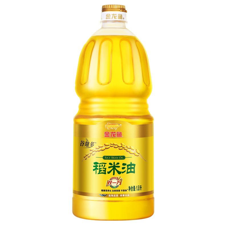 金龙鱼稻米油1.8L*2礼盒装*3