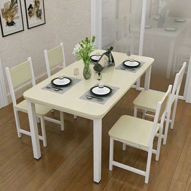 苏宁放心购现代小户型家用简易餐桌椅吃饭桌长方形快餐饭店餐桌组合46人简约A-STYLE家具